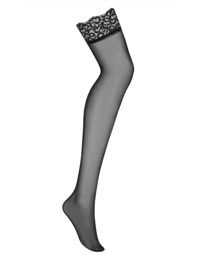 Чулки Obsessive LALUNA STOCKINGS, Цвет: черный, Размеры: S/M, изображение 3 Чулки Obsessive LALUNA STOCKINGS, Цвет: черный, Размеры: S/M, изображение 3