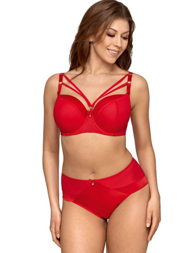 Бюстгальтер балконет Ava MIRACLE 1792 U, Цвет: красный, Размеры: 75C, изображение 2