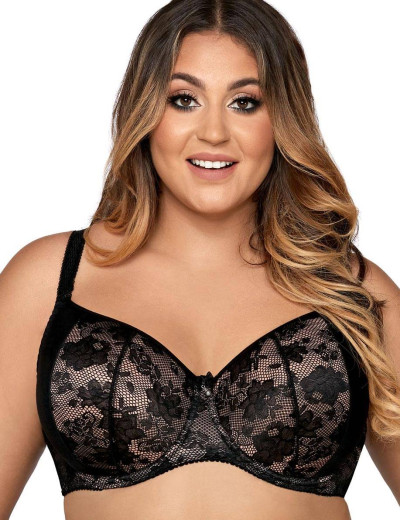 Бюстгальтер балконет Ava OH MY 1835 U, Цвет: черный, Размеры: 75D, изображение 2