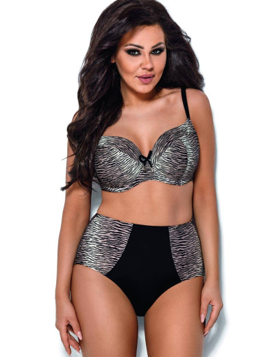 Трусы купальные высокие Ava SF96/4, Цвет: тигровый/черный, Размеры: L, изображение 2