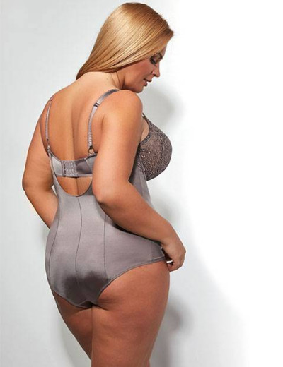 Боди с мягкой чашкой Kris Line MAGICA bodysoft full cup, Цвет: антрацит, Размеры: 75E, изображение 2