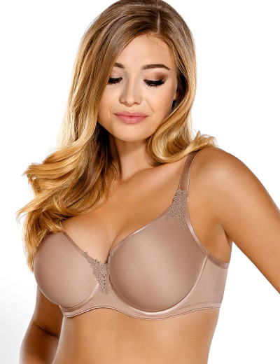 Мягкий формованный бюстгальтер Mefemi ANITA U minimizer мокка, Цвет: мокка, Размеры: 90G, изображение 3