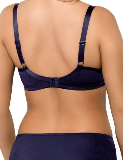 Мягкий формованный бюстгальтер Mefemi ANITA U minimizer темно-синий, Цвет: темно-синий, Размеры: 65F, изображение 4