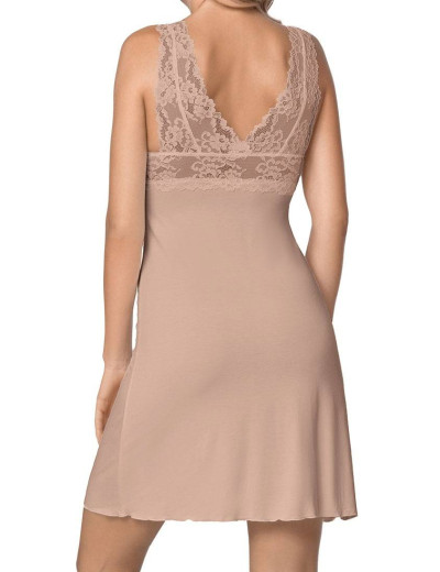 Сорочка с кружевной спинкой Nipplex BONA мокка, Цвет: мокка, Размеры: S, изображение 2