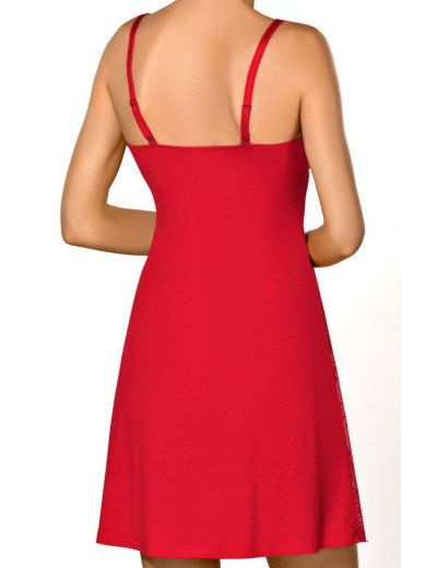 Сорочка для сна Nipplex CLAUDIA красный, Цвет: красный, Размеры: S, изображение 2