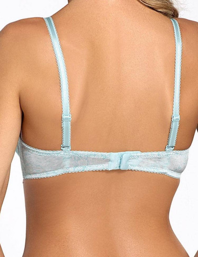 Бюстгальтер балконет пуш-ап Nipplex PALOMA P-UP, Цвет: бирюзовый, Размеры: 70E, изображение 2