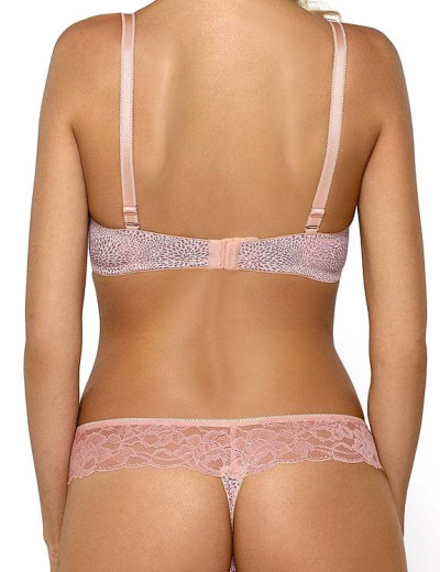 Бюстгальтер балконет пуш-ап Nipplex PELAGIA P-UP, Цвет: коралловый, Размеры: 70C, изображение 2