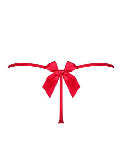 Эротические трусики стринги Obsessive GIFTELLA THONG, Цвет: красный, Размеры: L/XL, изображение 5