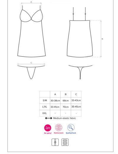 Платье со шнуровкой Obsessive REDELLA DRESS, Цвет: черный, Размеры: L/XL, изображение 6