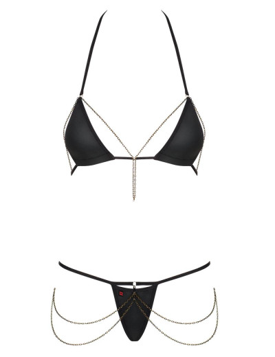Эротический комплект Obsessive REDELLA SET, Цвет: черный, Размеры: L/XL, изображение 3 Эротический комплект Obsessive REDELLA SET, Цвет: черный, Размеры: L/XL, изображение 3