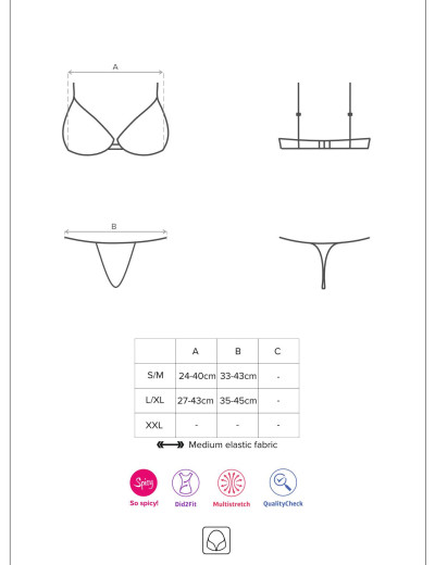 Эротический комплект Obsessive REDELLA SET, Цвет: черный, Размеры: L/XL, изображение 5 Эротический комплект Obsessive REDELLA SET, Цвет: черный, Размеры: L/XL, изображение 5