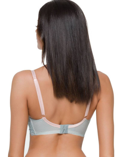 Бюстгальтер балконет Alles BILOBA U, Цвет: лазурь, Размеры: 65E, изображение 2