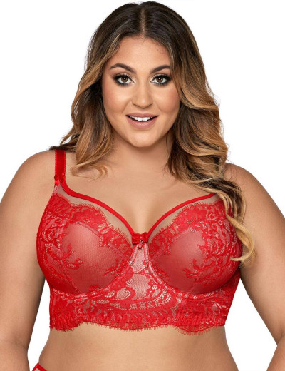 Бюстье мягкий Ava CRYSTAL 1396/2 M LONG красный, Цвет: красный, Размеры: 75D, изображение 3