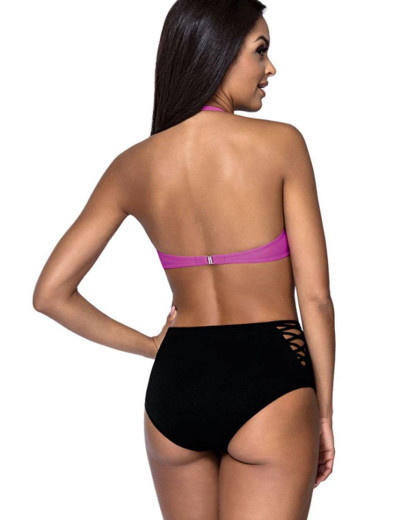 Раздельный купальник бандо с пуш-ап Lorin L2306/0, Цвет: фуксия, Размеры: 70B, изображение 2