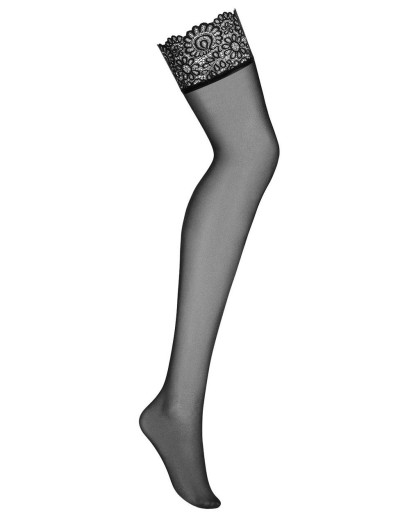 Чулки Obsessive MIXTY STOCKINGS, Цвет: черный, Размеры: S/M, изображение 3