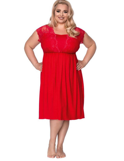 Сорочка на пышную грудь Akcent 516 красный, Цвет: красный, Размеры: XL, изображение 3