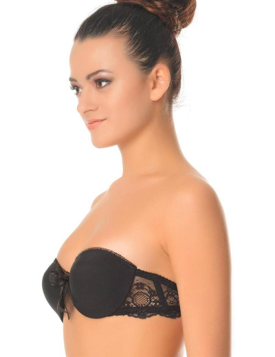 Бюстгальтер без бретелей с пуш-ап Leilieve FROU-FROU 800 nero, Цвет: nero (черный), Размеры: 80D, изображение 3