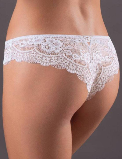 Трусы бразилиана кружевные Leilieve ITALIAN CLASS 3254 bianco, Цвет: bianco (белый), Размеры: M, изображение 2