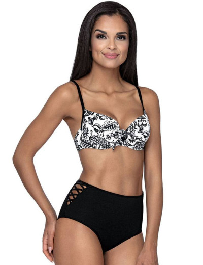 Раздельный купальник Lorin L2295/0, Цвет: черно-белый, Размеры: 75D, изображение 3