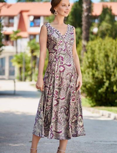 Сорочка шелковая длинная Mia-Amore ESTEL 3618, Цвет: мультиколор, Размеры: L, изображение 3