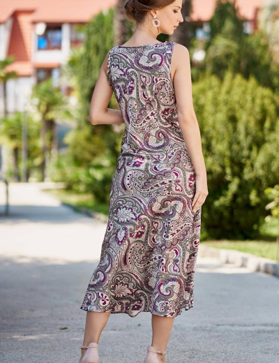 Сорочка шелковая длинная Mia-Amore ESTEL 3618, Цвет: мультиколор, Размеры: L, изображение 2