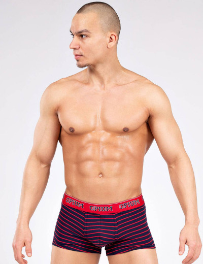 Трусы боксеры Opium R-123, Цвет: красный/синий, Размеры: M, изображение 4