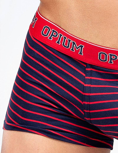 Трусы боксеры Opium R-123, Цвет: красный/синий, Размеры: M, изображение 2