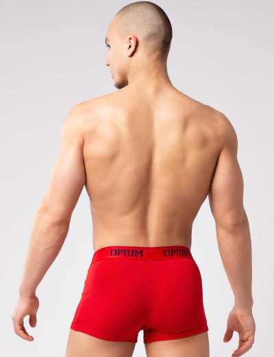 Мужские трусы боксеры Opium R-128, Цвет: красный, Размеры: 3XL, изображение 2