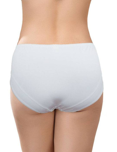 Трусы слипы миди Amelie PLEAT 8042-2 белый, Цвет: белый, Размеры: 2XL, изображение 2