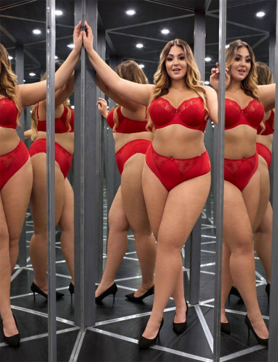 Бюстгальтер мягкий Ava FRENCH KISS 1851 M, Цвет: красный, Размеры: 65F, изображение 3