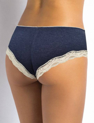 Трусы брифы хлопок Sielei I PERFETTI 1261 CULOTTE blu melange, Цвет: blu melange (синий), Размеры: 3XL, изображение 2