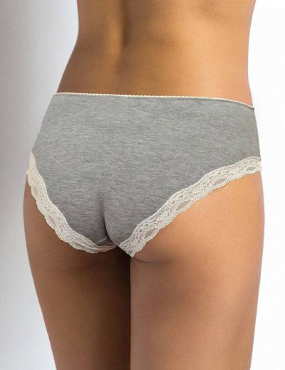 Трусы слипы хлопок Sielei I PERFETTI 1269 SLIP ALTO grigio melange, Цвет: grigio melange, Размеры: S, изображение 2