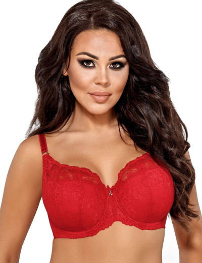 Бюстгальтер балконет «тюльпан» Ava MADISON 1559 U красный, Цвет: красный, Размеры: 95E, изображение 4