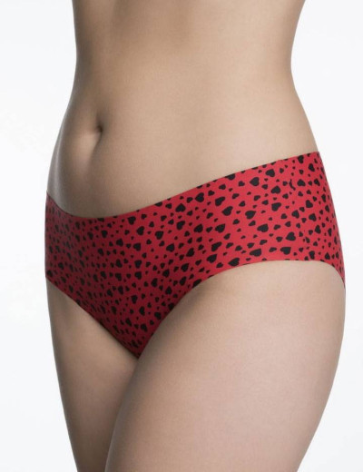 Трусы слипы Julimex SIMPLE AMORE, Цвет: красный/черный, Размеры: S, изображение 3