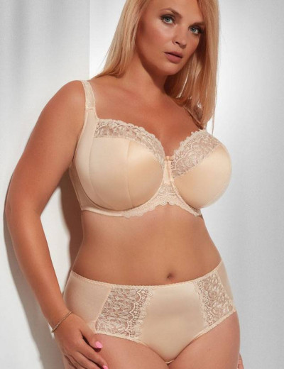 Бюстгальтер полумягкий Kris Line BETTY COFFEE semi-soft side support, Цвет: бежевый, Размеры: 65KK, изображение 8