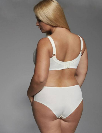 Трусы слипы миди Kris Line FORTUNA briefsmidi экрю, Цвет: экрю, Размеры: 4XL, изображение 2