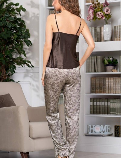 Брючный комплект-тройка Mia-Amore AJUR 8776, Цвет: капучино, Размеры: XL, изображение 4