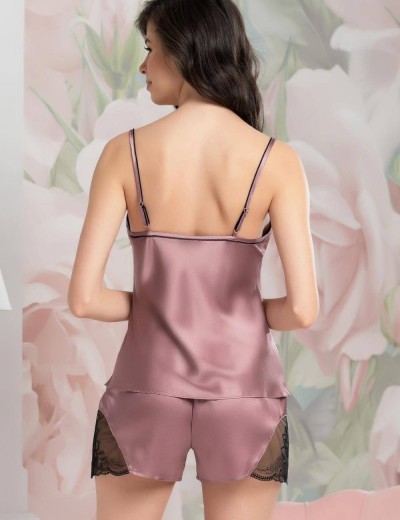 Пижама шелковая Mia-Amore OLIVIA 3642 античная роза, Цвет: античная роза, Размеры: M, изображение 2