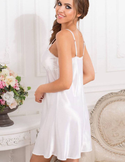 Сорочка атласная Mia-Mia LADY IN WHITE 17251, Цвет: белый, Размеры: S, изображение 2