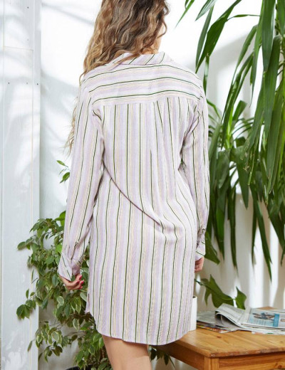 Туника рубашка Mia-Mia NOEMI 16412 принт 703, Цвет: принт 703 сиреневый, Размеры: M, изображение 2