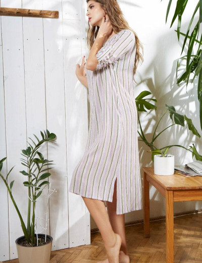 Туника длинная Mia-Mia NOEMI 16414 принт 703, Цвет: принт 703 сиреневый, Размеры: S, изображение 3