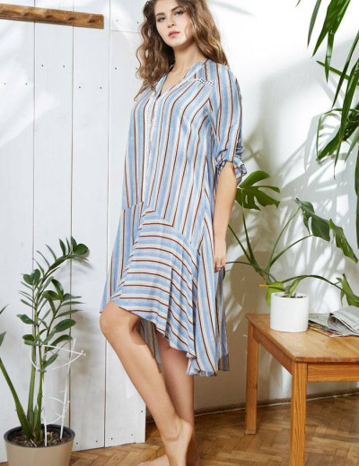 Туника домашняя Mia-Mia NOEMI 16415 принт 702, Цвет: принт 702 голубой, Размеры: XS, изображение 3