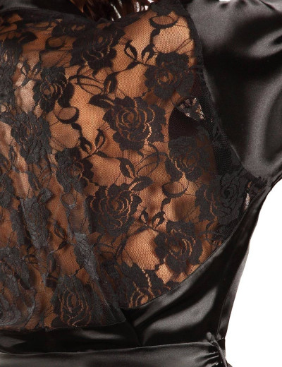 Пеньюар с трусиками Beauty Night PRILANCE черный, Цвет: черный, Размеры: S/M/L, изображение 3