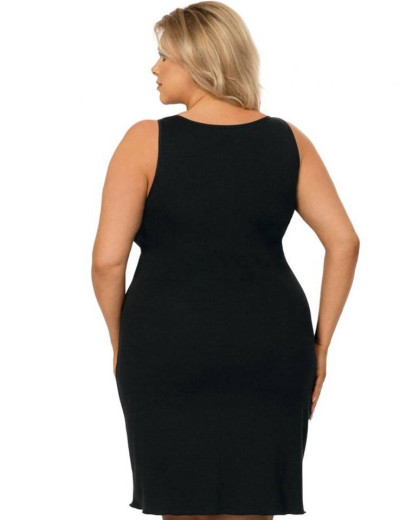 Сорочка Donna SARAH PLUS, Цвет: черный/бежевый, Размеры: 6XL, изображение 2