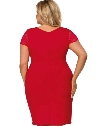 Сорочка Donna TESS PLUS красный, Цвет: красный, Размеры: 5XL, изображение 2