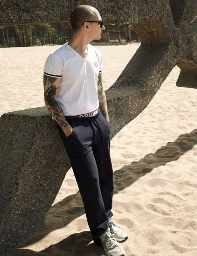 Спортивные штаны Opium F136, Цвет: синий, Размеры: S, изображение 5