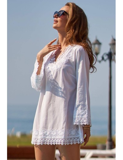 Короткая туника Mia-Amore ARGENTINA 1363, Цвет: белый, Размеры: L, изображение 2