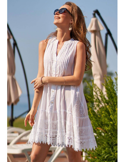 Расклешенная туника Mia-Amore ARGENTINA 1370, Цвет: белый, Размеры: XS, изображение 3