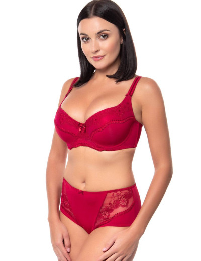 Бюстгальтер балконет Primaverina ADORE PN-4241, Цвет: пикантный красный, Размеры: 75D, изображение 4