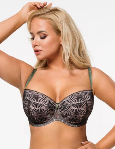 Бюстгальтер балконет Alles PRIMA U, Цвет: черный, Размеры: 70D, изображение 3